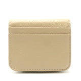 Side view of Balenciaga wallet Beige premium designer bag
