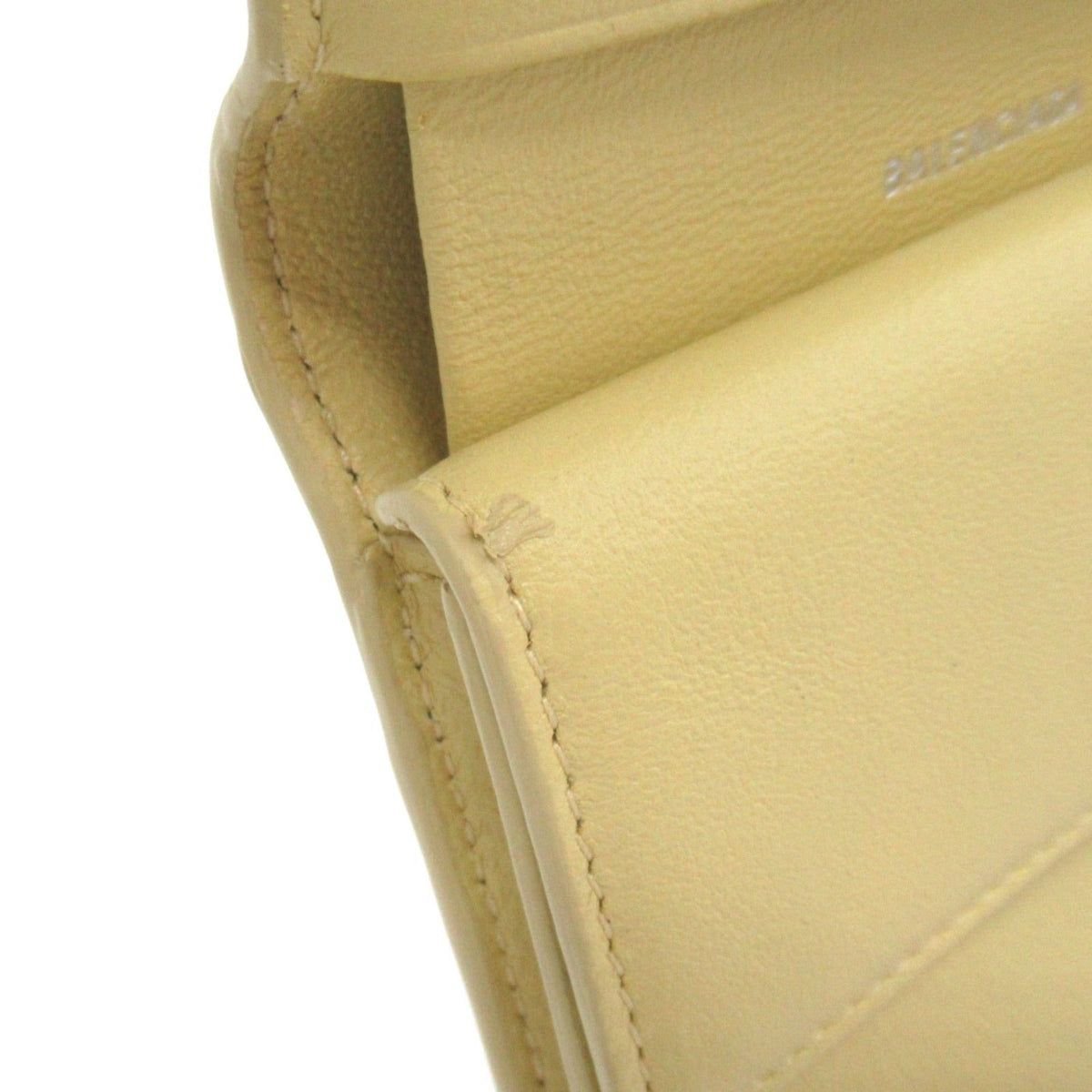 Balenciaga designer wallet leather closeup detail