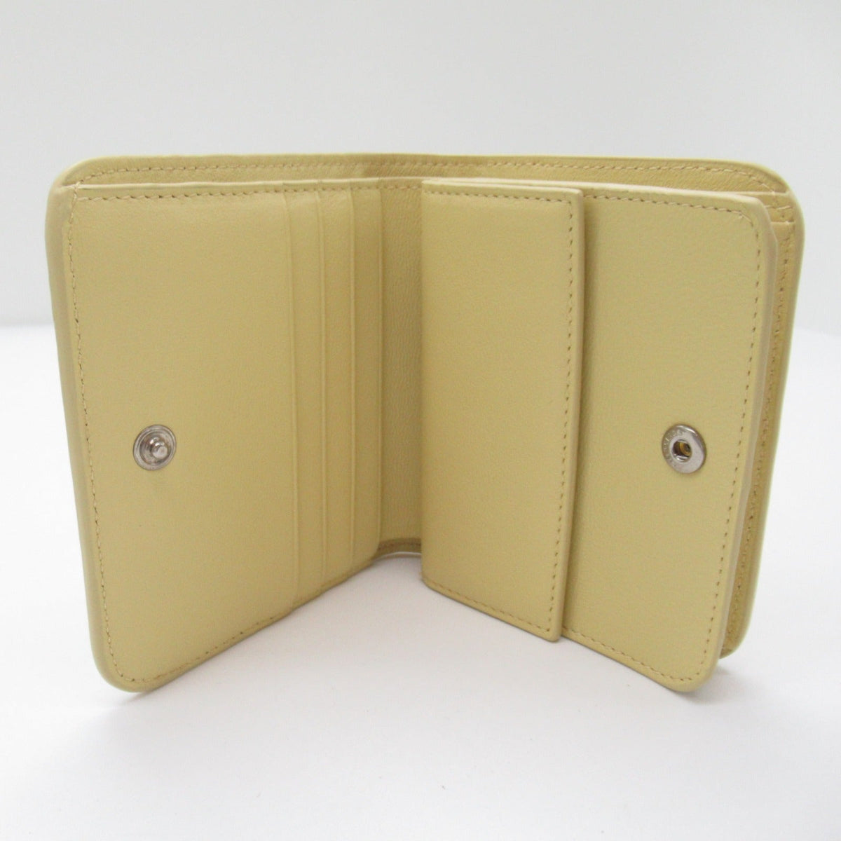 Balenciaga authentic luxury wallet Yellow leather craftsmanship