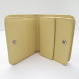 Balenciaga authentic luxury wallet Yellow leather craftsmanship