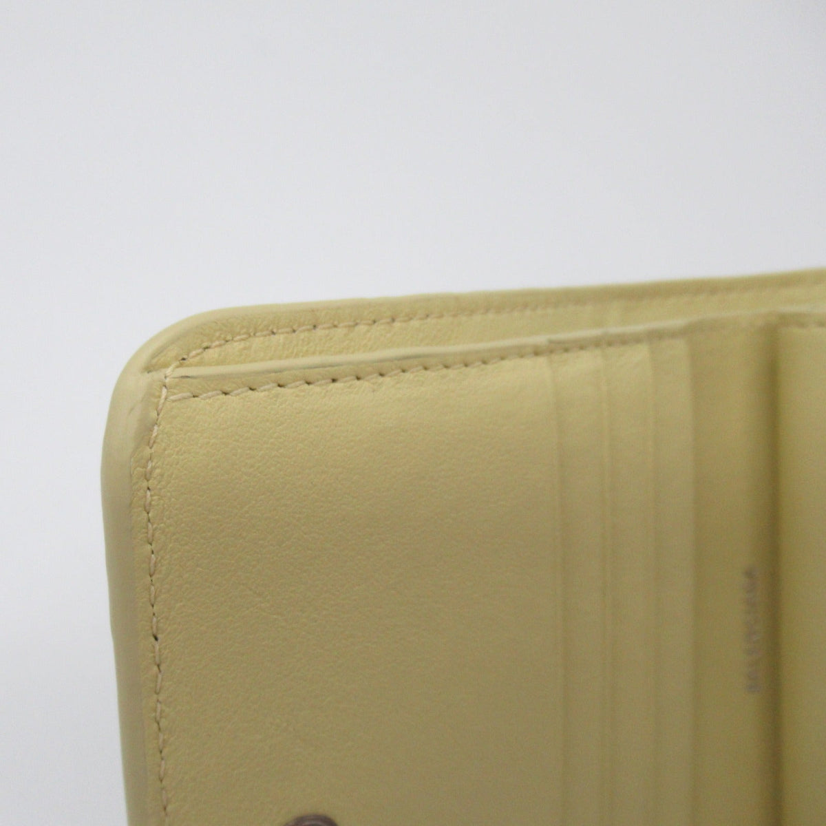 Side view of Balenciaga wallet Yellow premium designer bag