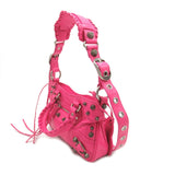 Balenciaga authentic luxury tote bag Pink leather craftsmanship