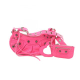 Balenciaga women's shoulder bag Pink luxury designer leather