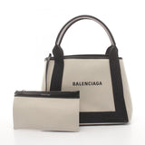 Balenciaga women's tote bag Navy luxury designer leather