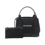 Balenciaga women's tote bag Navy luxury designer leather