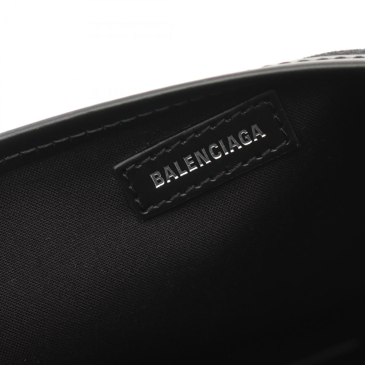 Balenciaga designer tote bag leather closeup detail