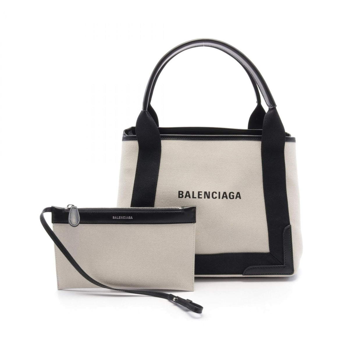 Balenciaga women's tote bag Navy luxury designer leather