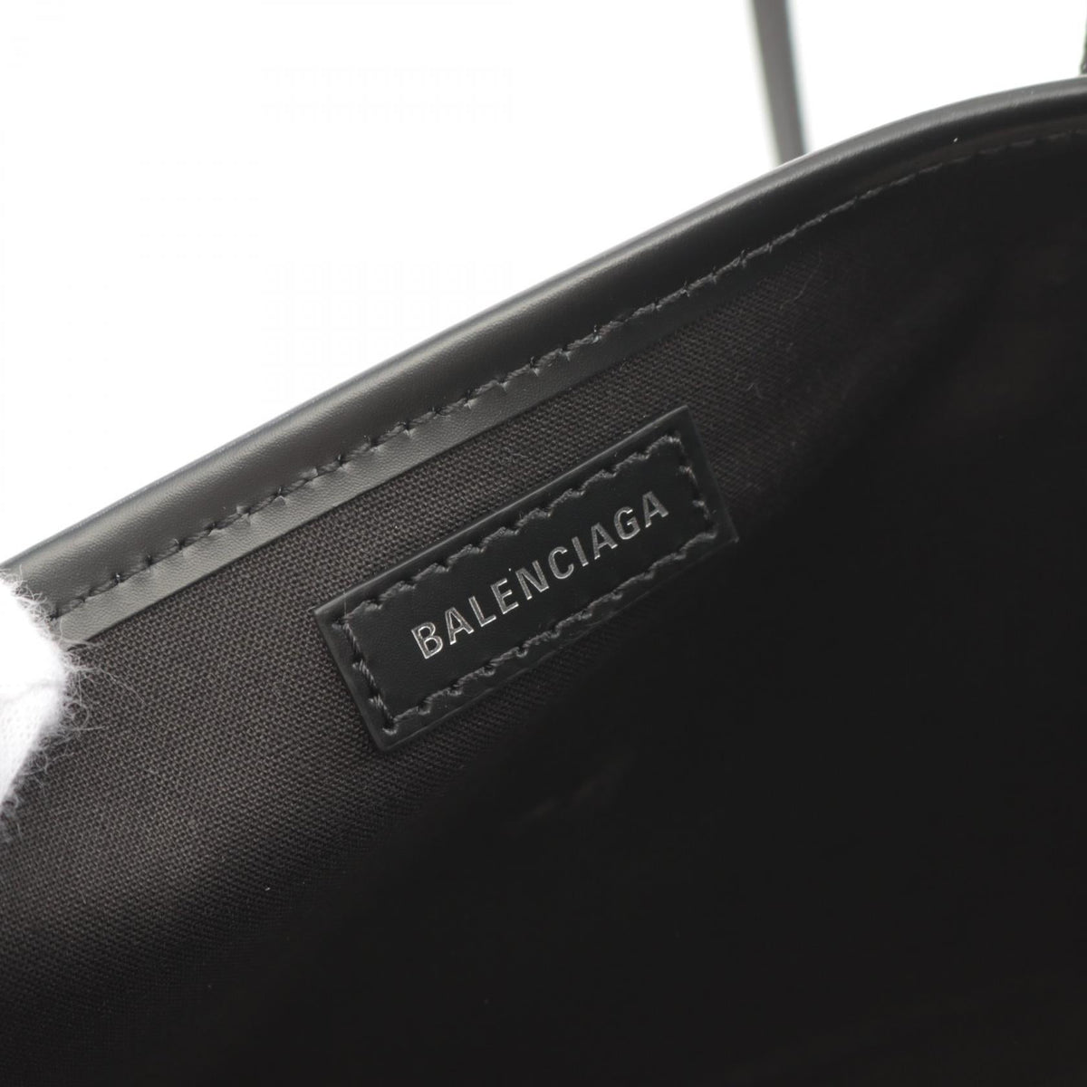 Balenciaga designer handbag leather closeup detail