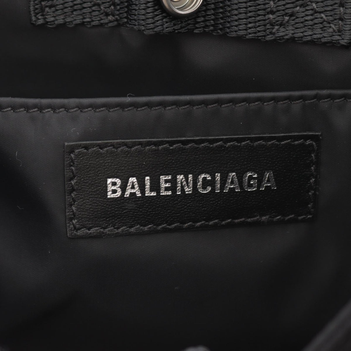 Balenciaga designer handbag canvas closeup detail