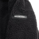 Side view of Balenciaga handbag Black premium designer bag