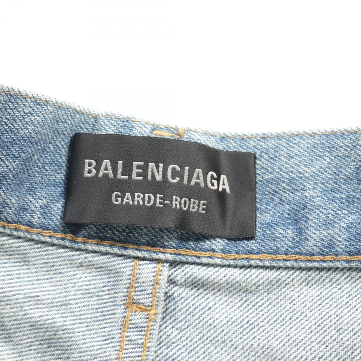 Balenciaga designer handbag denim closeup detail