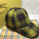 Close-up detail view of Burberry unisex cap