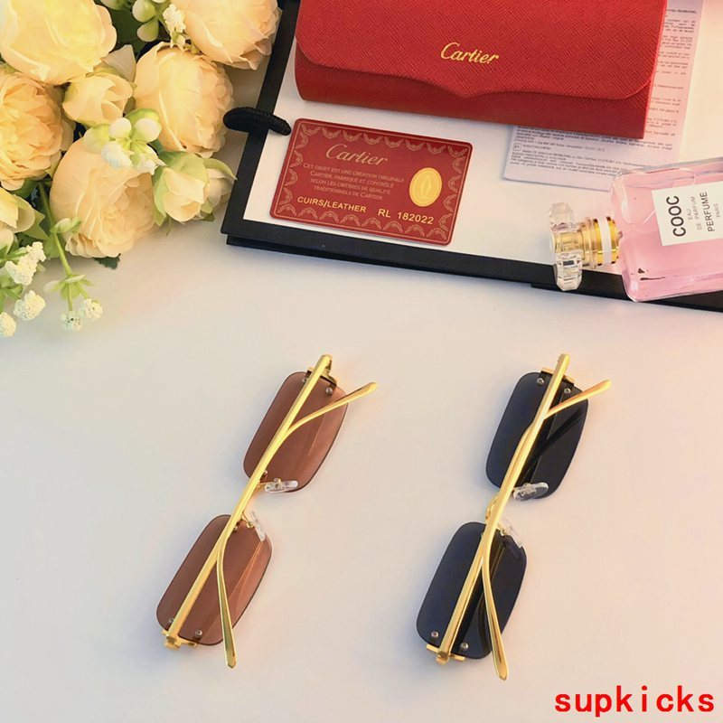 Angled view of Cartier unisex sunglasses