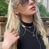 Front view of Louis Vuitton unisex sunglasses