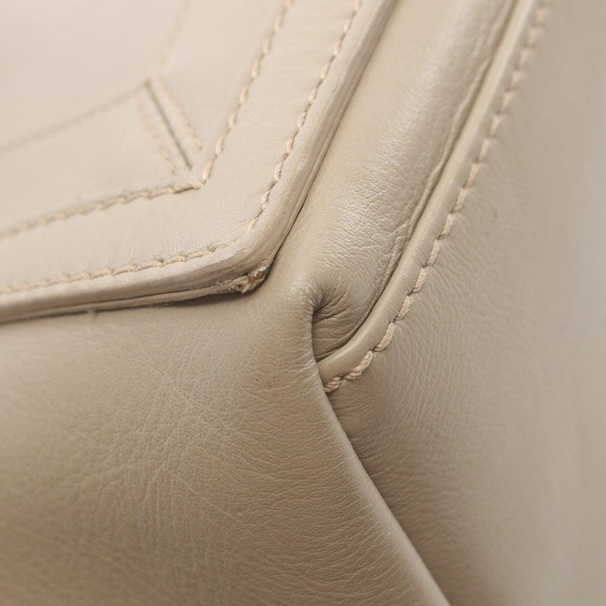 Side view of Balenciaga tote bag Navy premium designer bag