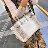 Close-up detail of streamlined bag design