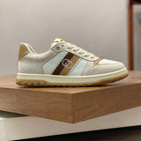 Gucci Fashion sneakers in stone beige chunky sole construction front view