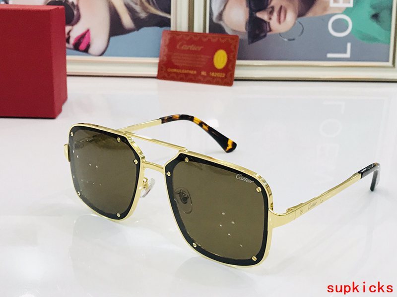 Angled view of Cartier unisex sunglasses