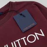 Flat lay presentation of Louis Vuitton luxury clothing with streetwear-inspired cut