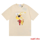 Side profile of Rhude luxury clothing with contemporary cut