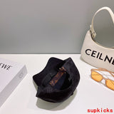 Close-up detail view of Louis Vuitton unisex cap