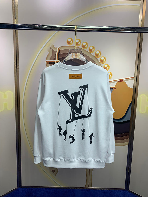 Back view of Louis Vuitton luxury clothing with tailored silhouette