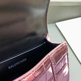 Contemporary Premium PU Leather Handbag - Signature Hardware Accents | Women's Statement Accessory #479 - texture close-up (image 9) of designer-inspired handbag