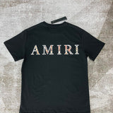 Amiri luxury t-shirt detail shot
