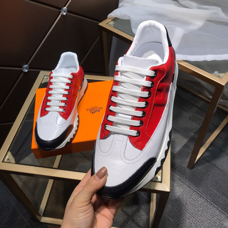 Hermès Red Slip-On Sneakers - Sole Detail View