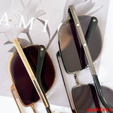 Close-up detail view of Cartier unisex sunglasses