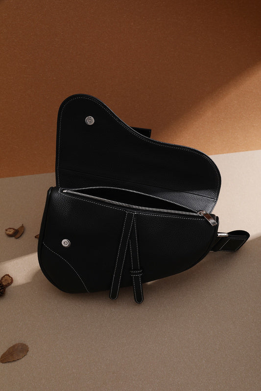 Interior view of refined structured women's handbag – women's statement bag