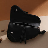 Interior view of refined structured women's handbag – women's statement bag