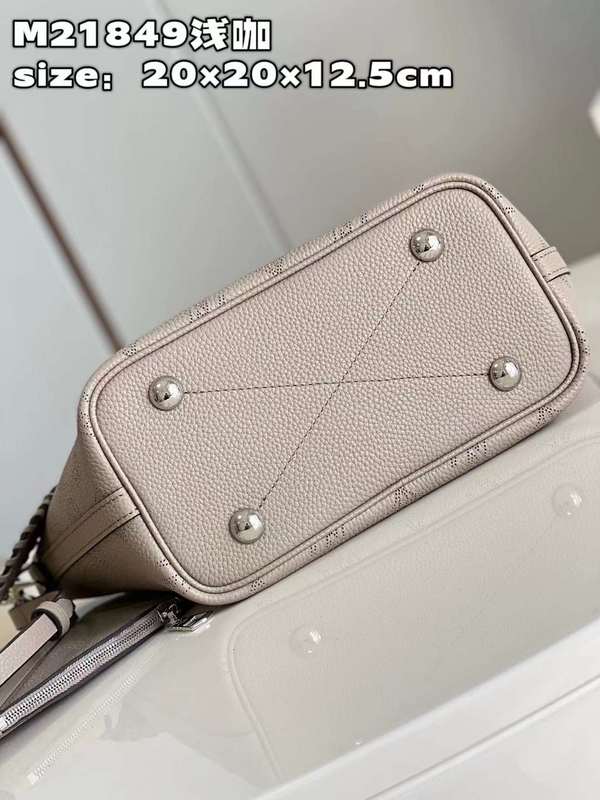 Back view of refined premium women's handbag – women's statement bag