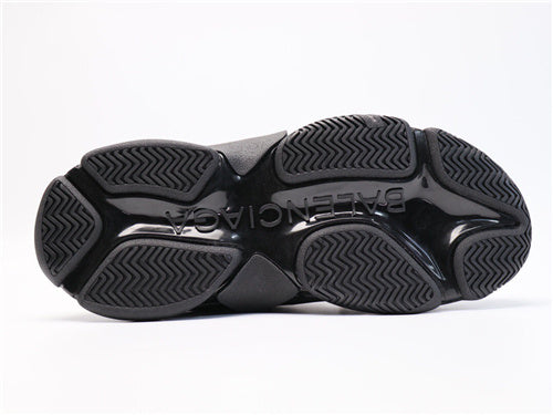 Balenciaga Black Chunky Platform Sneakers - Back View