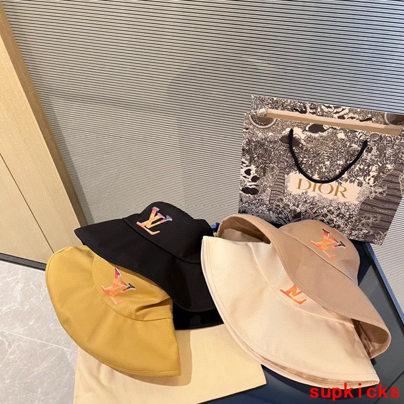 Close-up detail view of Louis Vuitton unisex cap