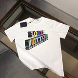 Back view of Louis Vuitton cotton t-shirt with label-forward styling