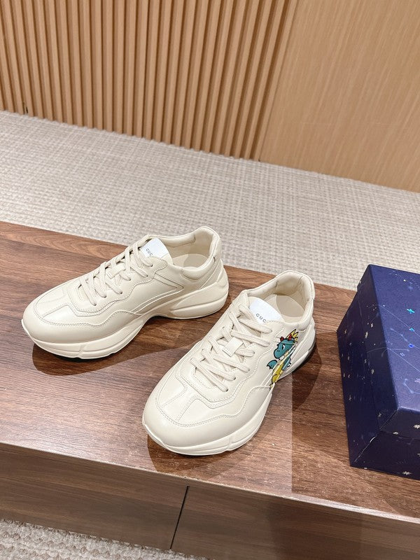 Gucci sneakers detailed view showing premium designer craftsmanship