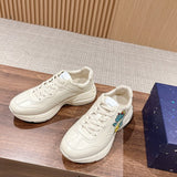Gucci sneakers detailed view showing premium designer craftsmanship