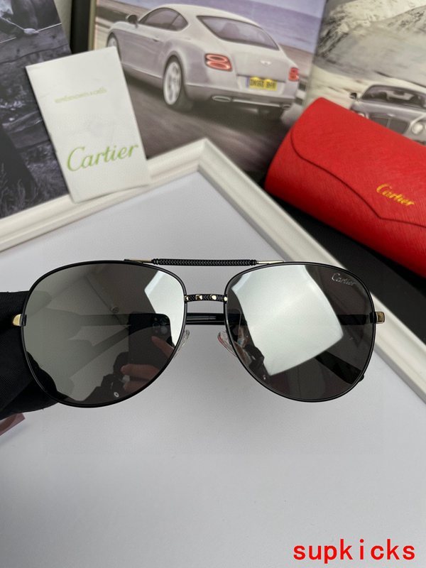 Front view of Cartier unisex sunglasses