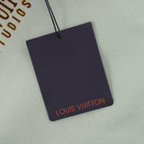Back view of Louis Vuitton luxury clothing with logo-detail design