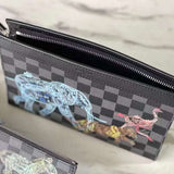 Side profile of premium signature women's handbag – women's statement bag