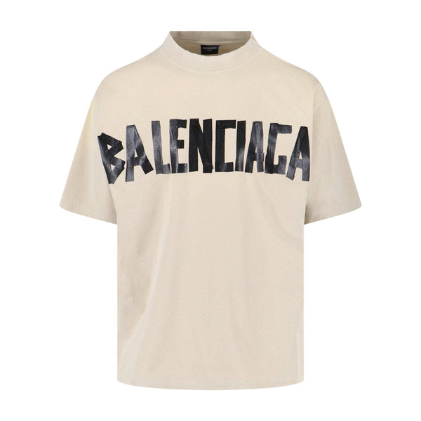 Balenciaga T-Shirts? Balenciaga Men "Tape Type" T-Shirt Premium Designer Cotton T-Shirt