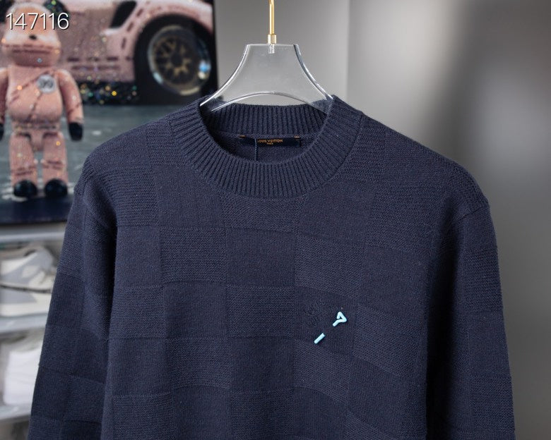 Side profile of Louis Vuitton luxury clothing with tailored silhouette