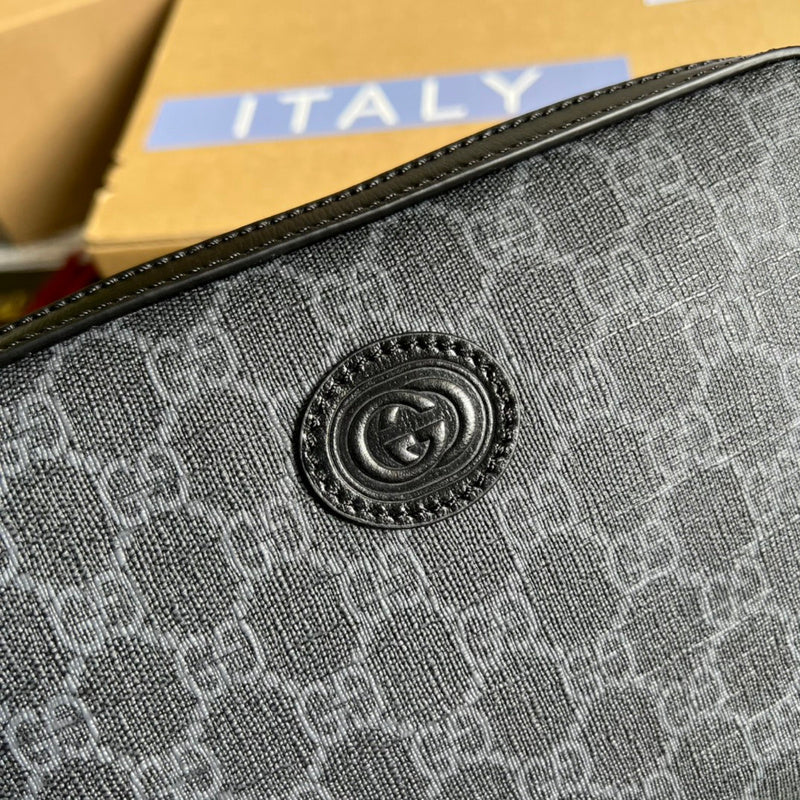 Back view of structured classic women's handbag – women's designer-style accessory