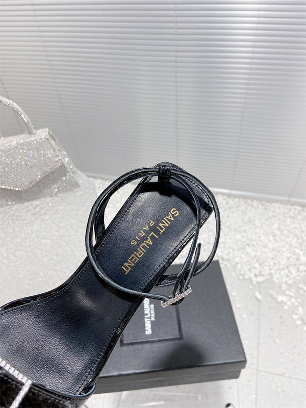 Saint Laurent luxury shoes detail shot