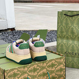 Gucci crisp white luxury sneakers view 8 heritage-inspired look