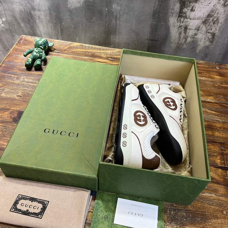 Gucci muted earth tones luxury sneakers view 7 cushioned comfort fit