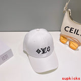 Close-up detail view of Louis Vuitton unisex cap