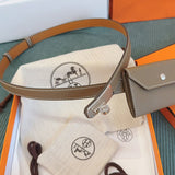 Side view of smart structured handbag
