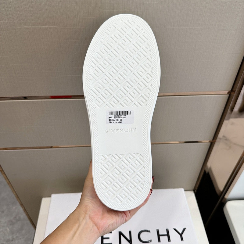 Givenchy Burgundy Slip-On Sneakers - Side Profile View